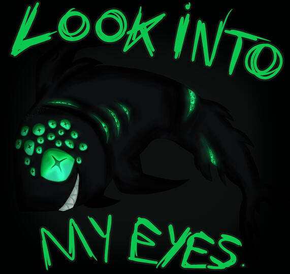 Fanart of Eyefestation from the game "Pressure" on Roblox