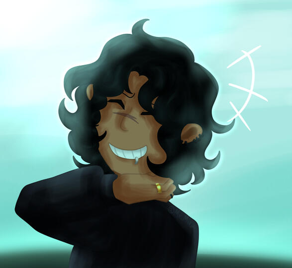 Fanart of human Sebastian Solace from the game "Pressure" on Roblox