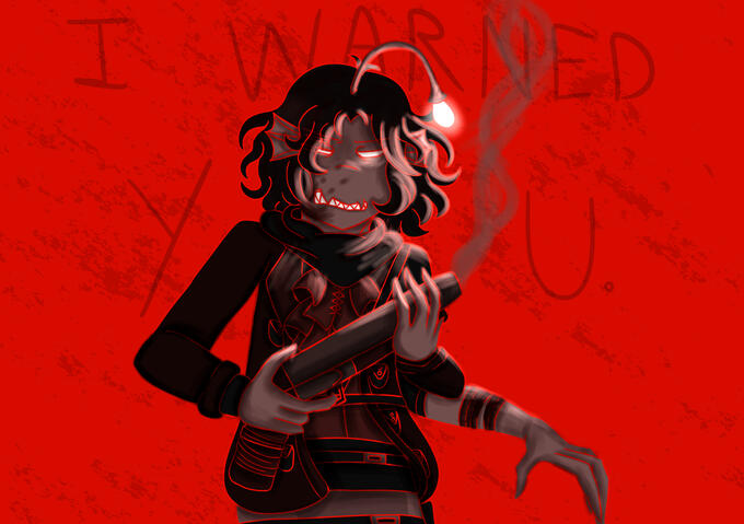 Fanart of Sebastian Solace from the game "Pressure" on Roblox