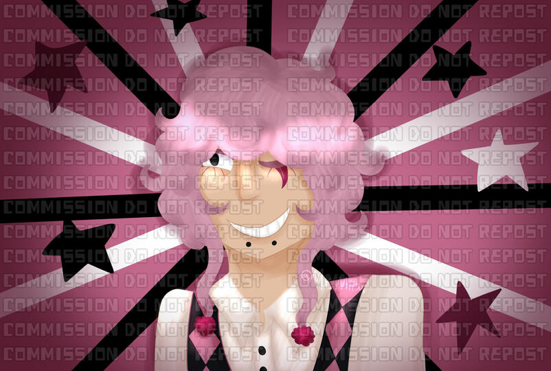 Rendered icon commission with simple background